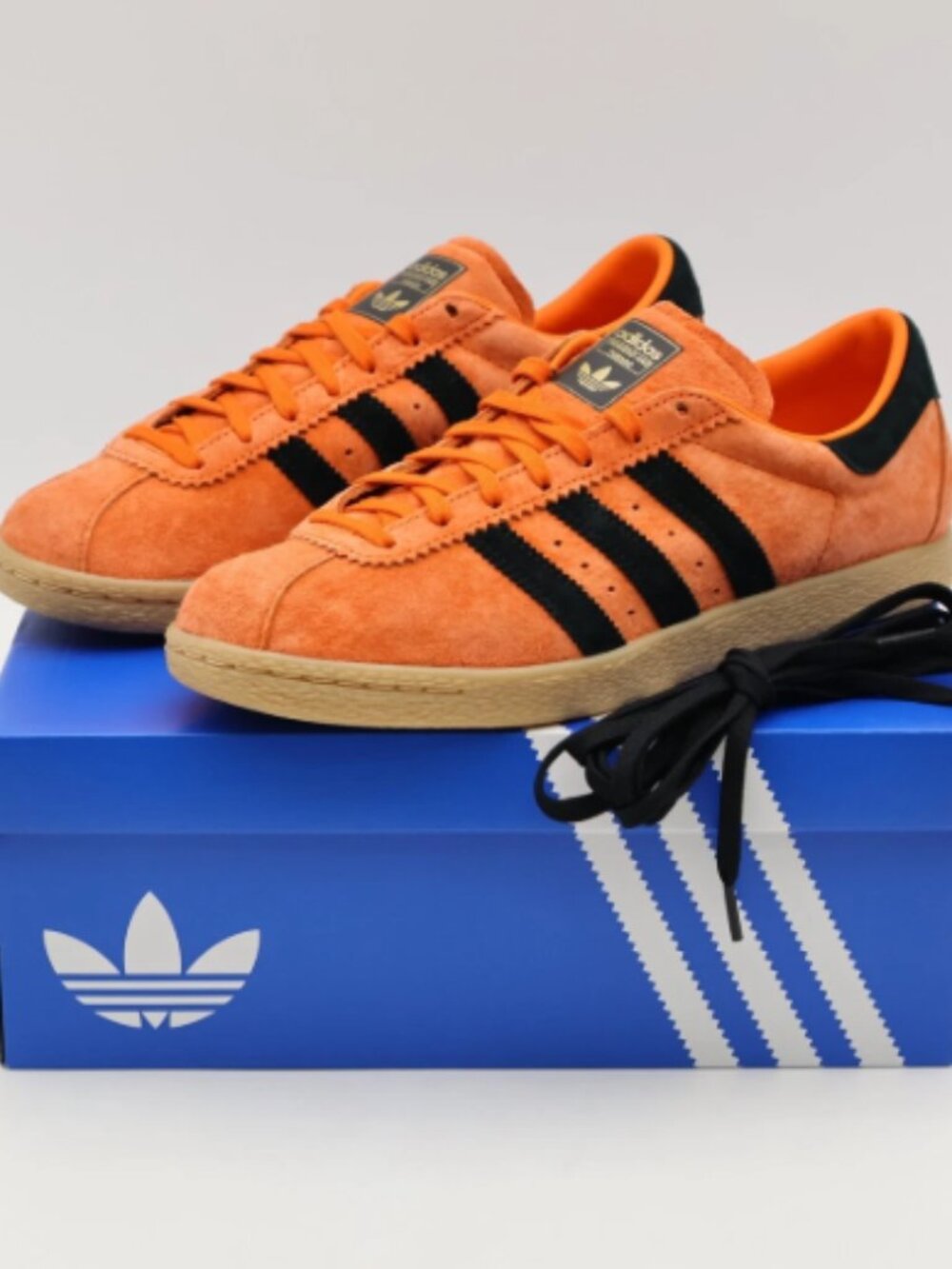 Adidas Gazelle Indoor Orange Black Gum Suede Sneakers